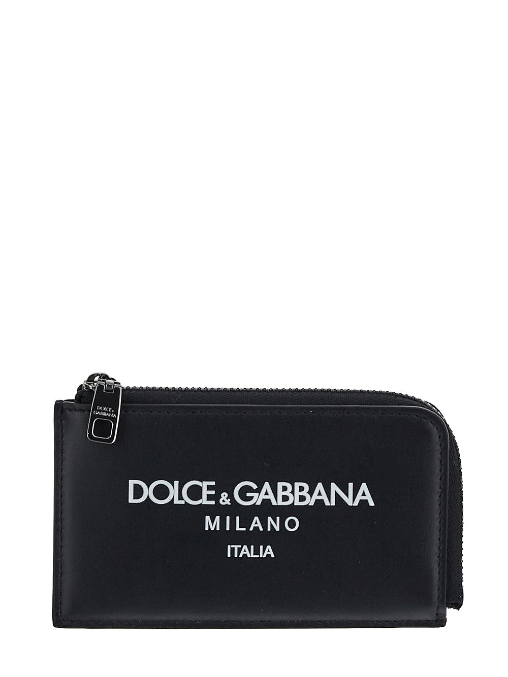 Dolce & Gabbana Calfskin Card Holder With Logo