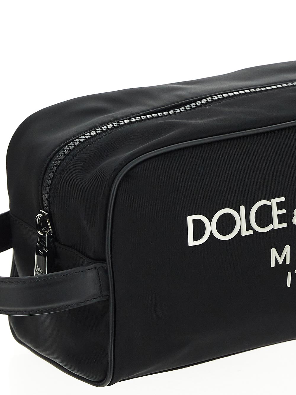 Dolce & Gabbana Nylon Toiletry Bag With Rubberized Logo