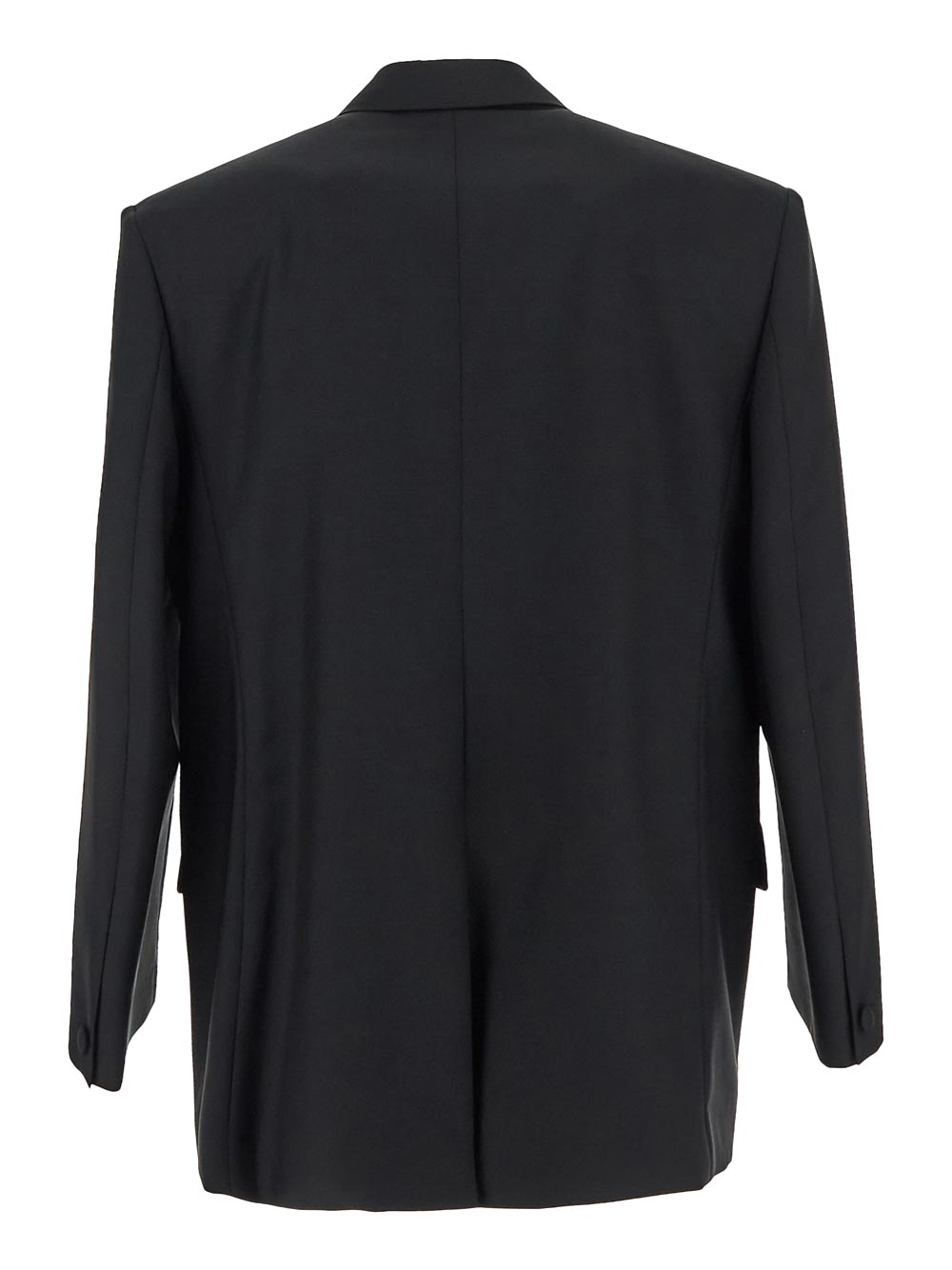 Givenchy Oversized Double Breasted Jacket In Wool And Mohair