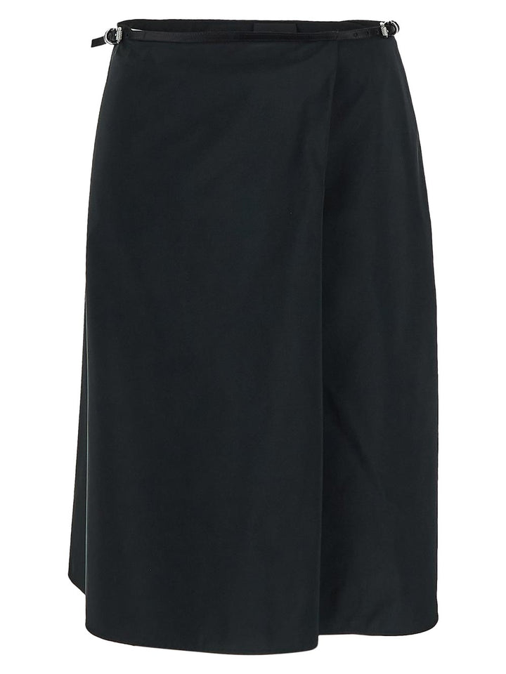Givenchy Voyou Wrap Skirt In Cotton Taffetas