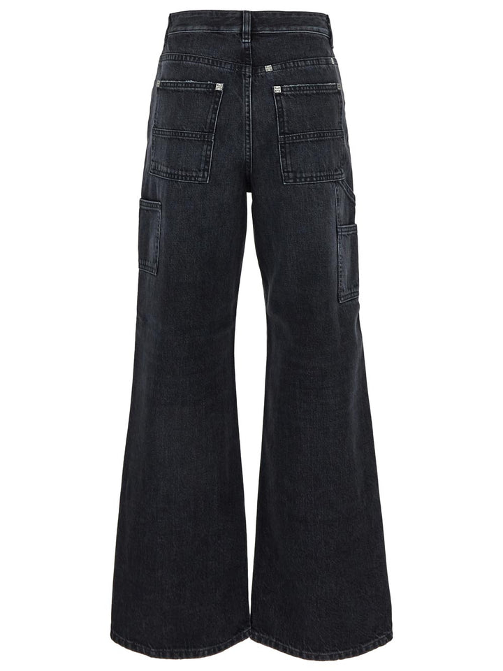 Givenchy Oversized Jeans In Denim With Stitching Details