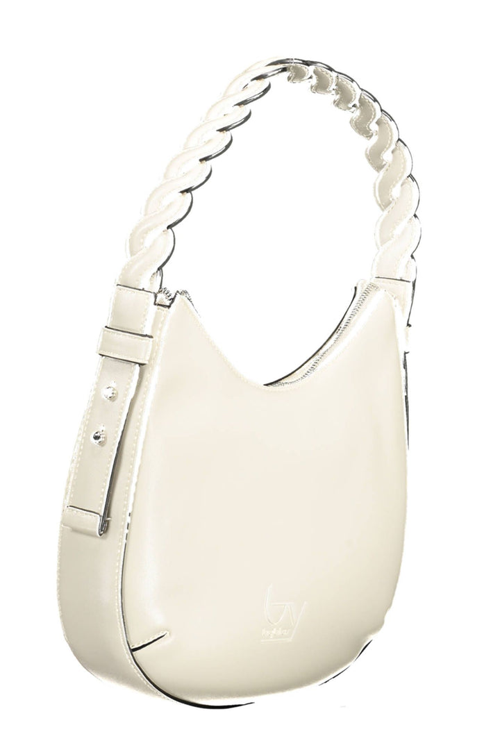 BYBLOS Chic White Shoulder Bag with Contrasting Details