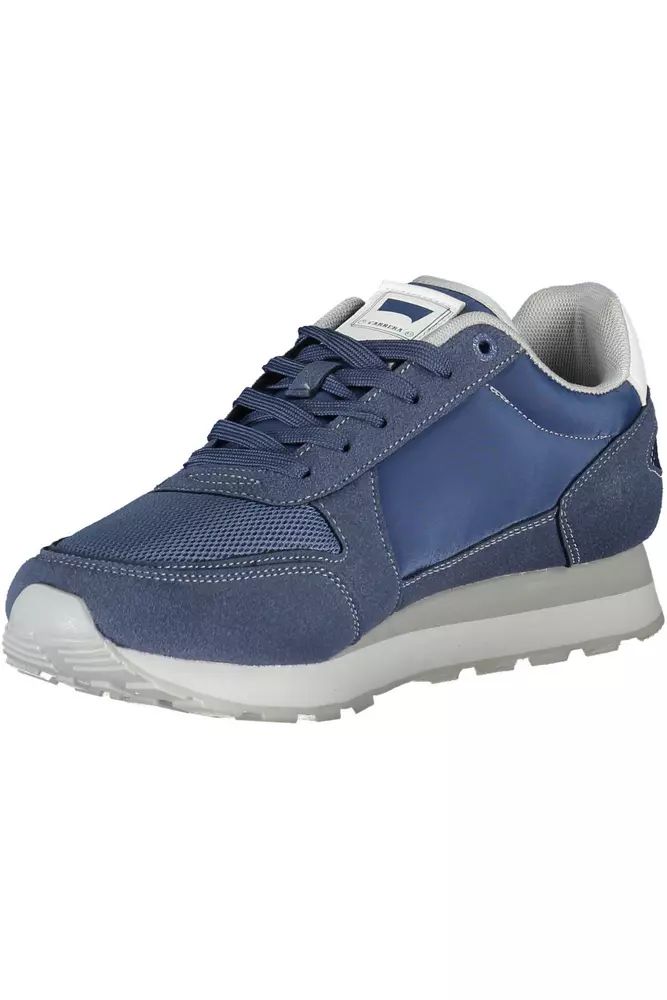Carrera Sleek Blue Sneakers with Eco-Leather Detailing