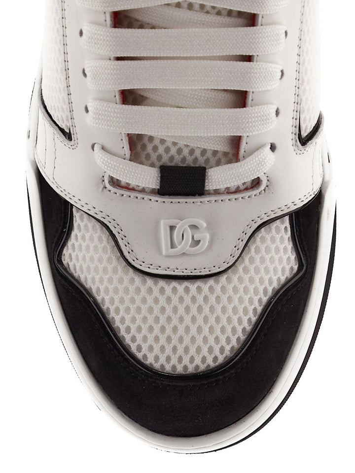 Dolce & Gabbana Mixed-Material New Roma Sneakers