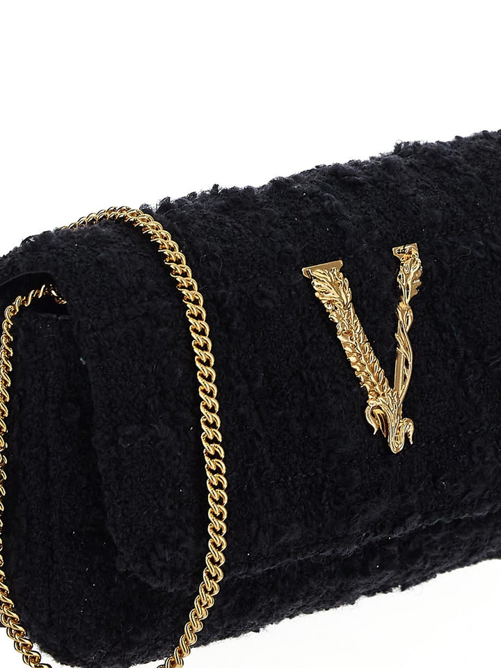 Versace Virtus Matelassé Crossbody Bag