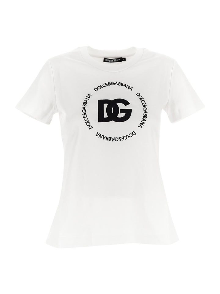 Dolce & Gabbana Jersey T-Shirt With Dg Logo