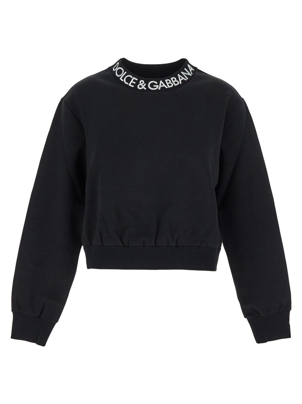 Dolce & Gabbana Jersey Sweatshirt With Dolce&Gabbana Logo Embroidery