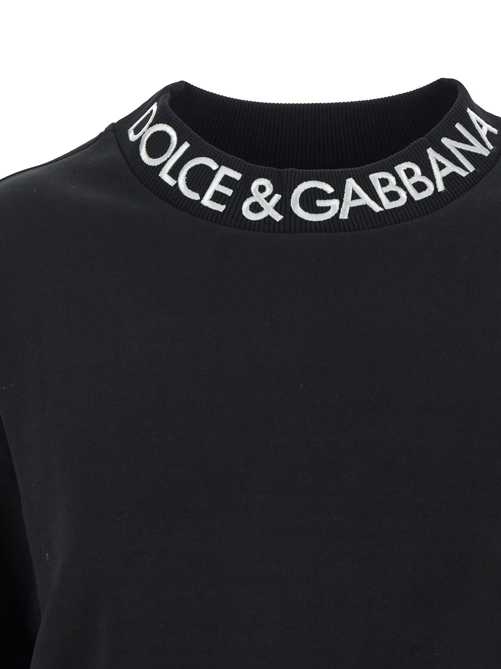 Dolce & Gabbana Jersey Sweatshirt With Dolce&Gabbana Logo Embroidery