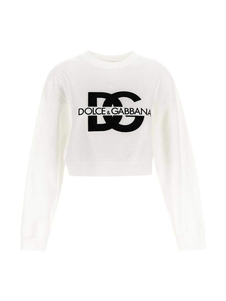 Dolce & Gabbana Jersey Sweatshirt With Dg Logo Embroidery