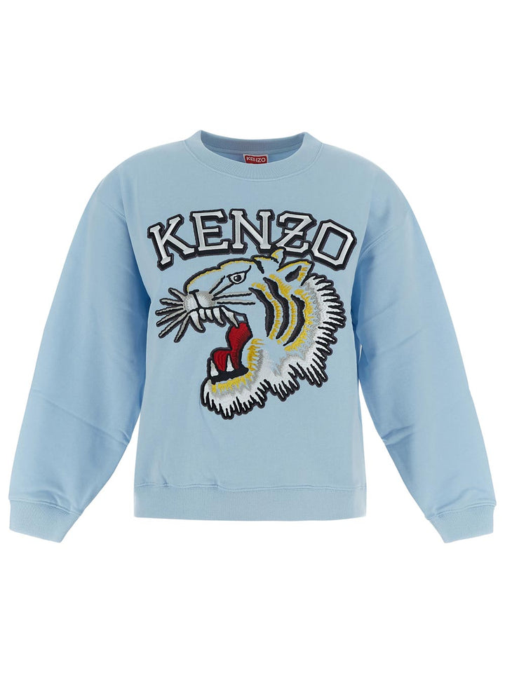 Kenzo Varsity Jungle Tiger Logo-Embroidered Sweatshirt