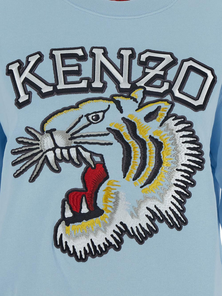 Kenzo Varsity Jungle Tiger Logo-Embroidered Sweatshirt