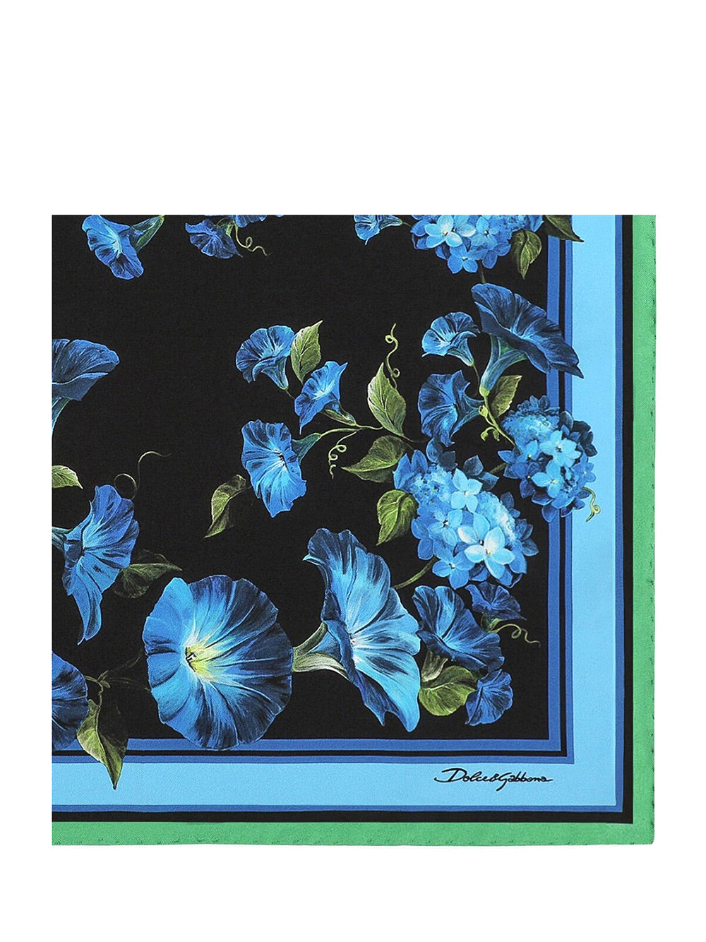 Dolce & Gabbana Bluebell-Print Twill Scarf (70 X 70)