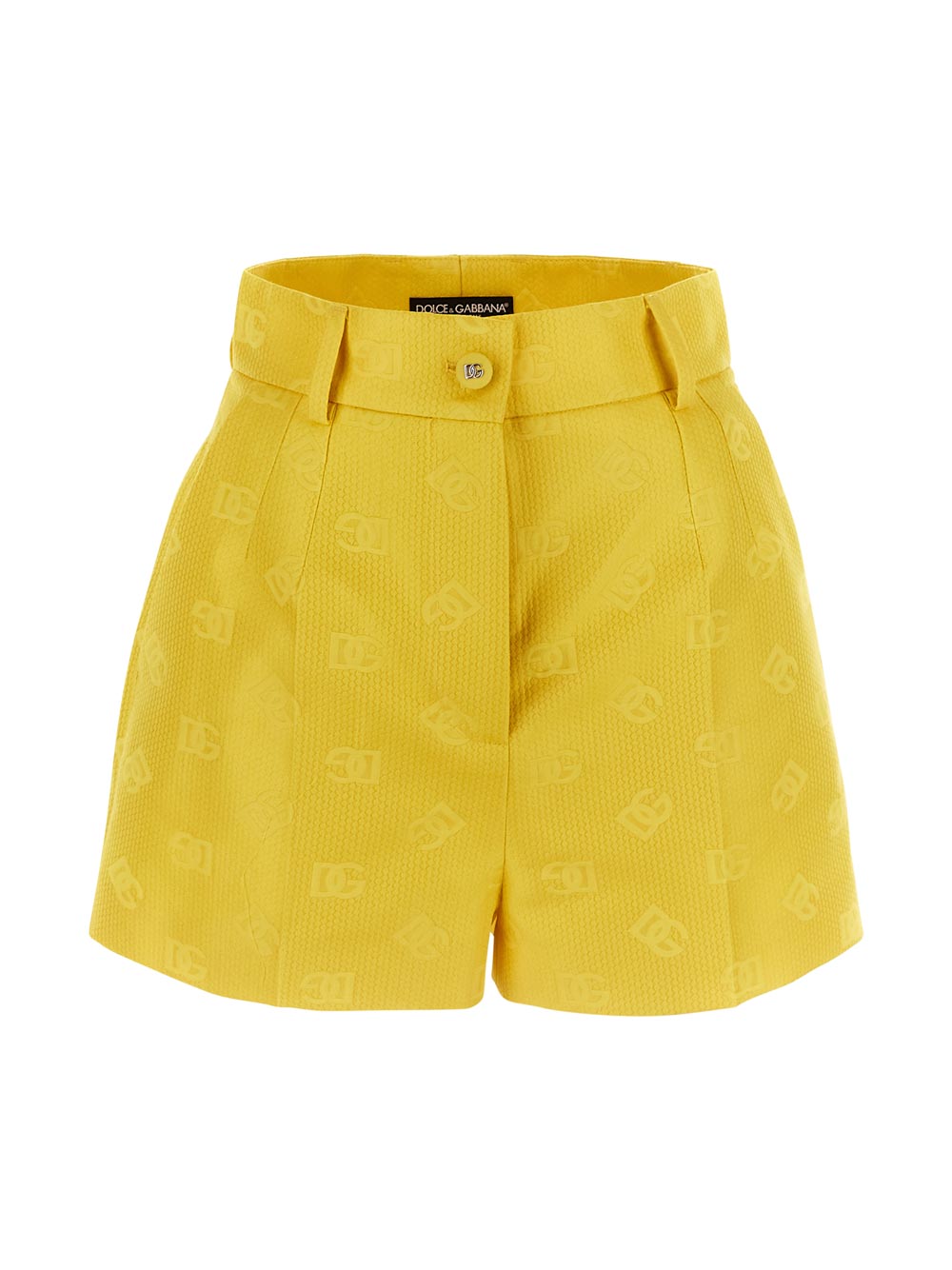 Dolce & Gabbana Jacquard Shorts With All-Over Dg Logo