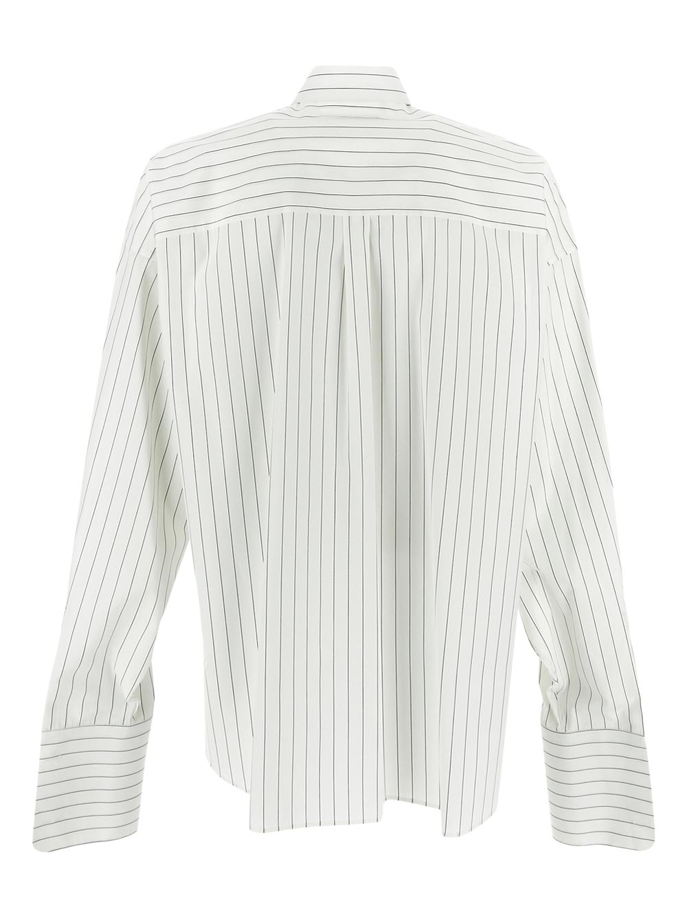 Dolce & Gabbana Super-Oversize Striped Poplin Shirt