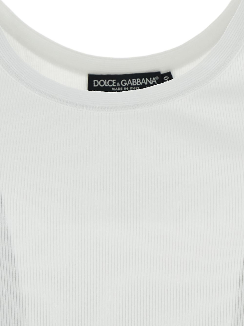 Dolce & Gabbana Fine-Rib Washed Cotton Singlet