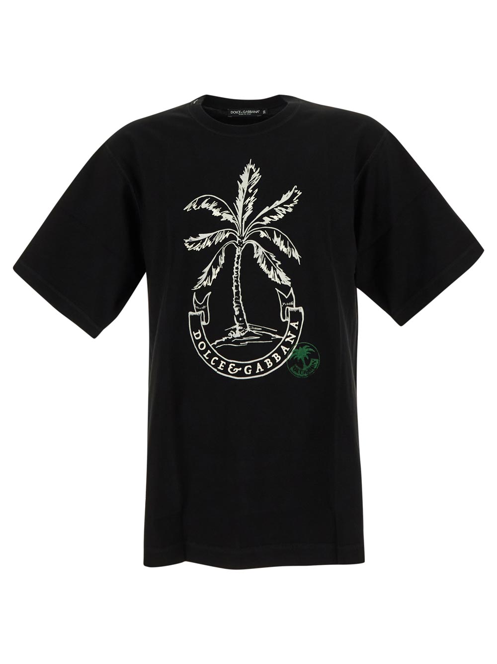 Dolce & Gabbana Short-Sleeved Banana-Tree-Print T-Shirt