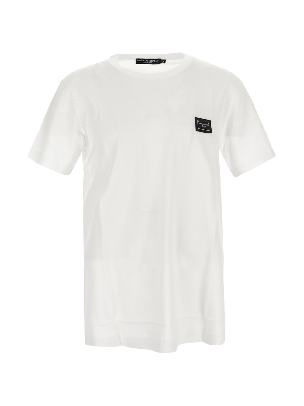 Dolce & Gabbana Logo-Tag Cotton T-Shirt