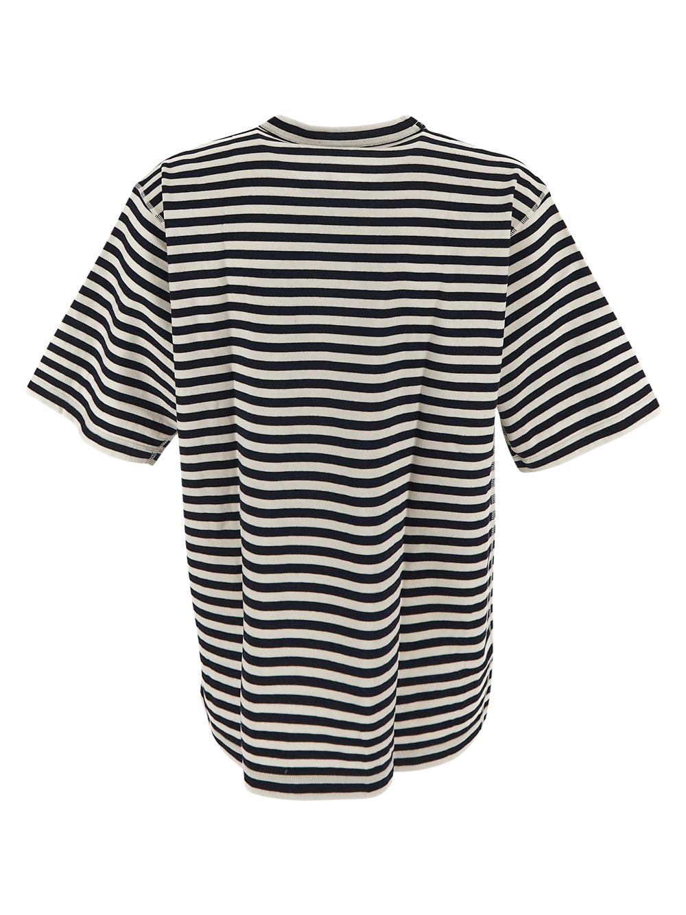 Dolce & Gabbana Striped Short-Sleeved T-Shirt With Logo