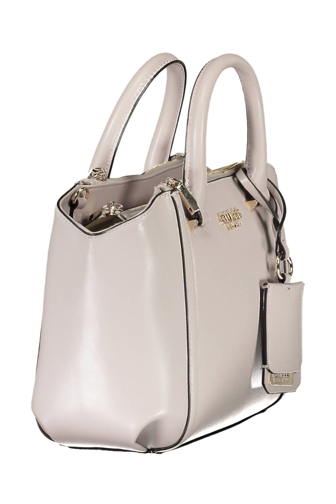 Guess Jeans Elegant Gray Handbag with Contrasting Accents