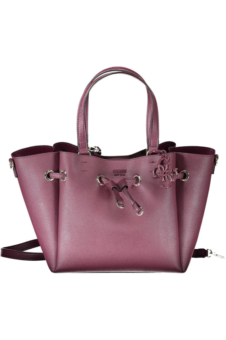 Guess Jeans Elegant Purple Handbag with Versatile Straps