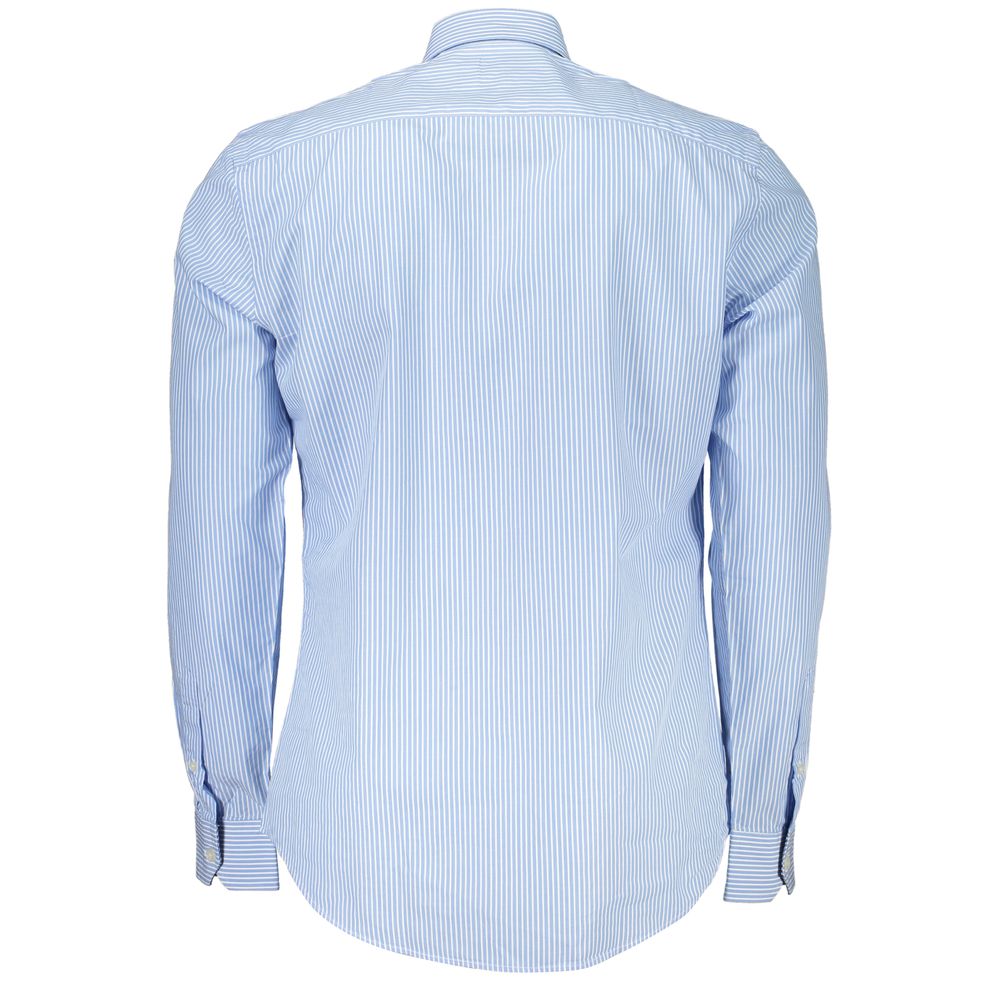 Harmont & Blaine Elegant Light Blue Striped Cotton Shirt
