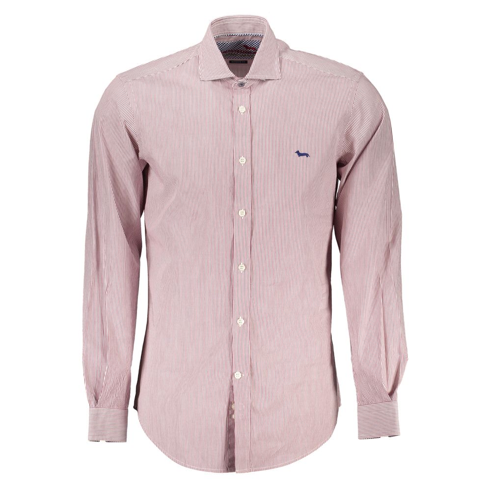 Harmont & Blaine Chic Pink Narrow-Fit Organic Cotton Shirt