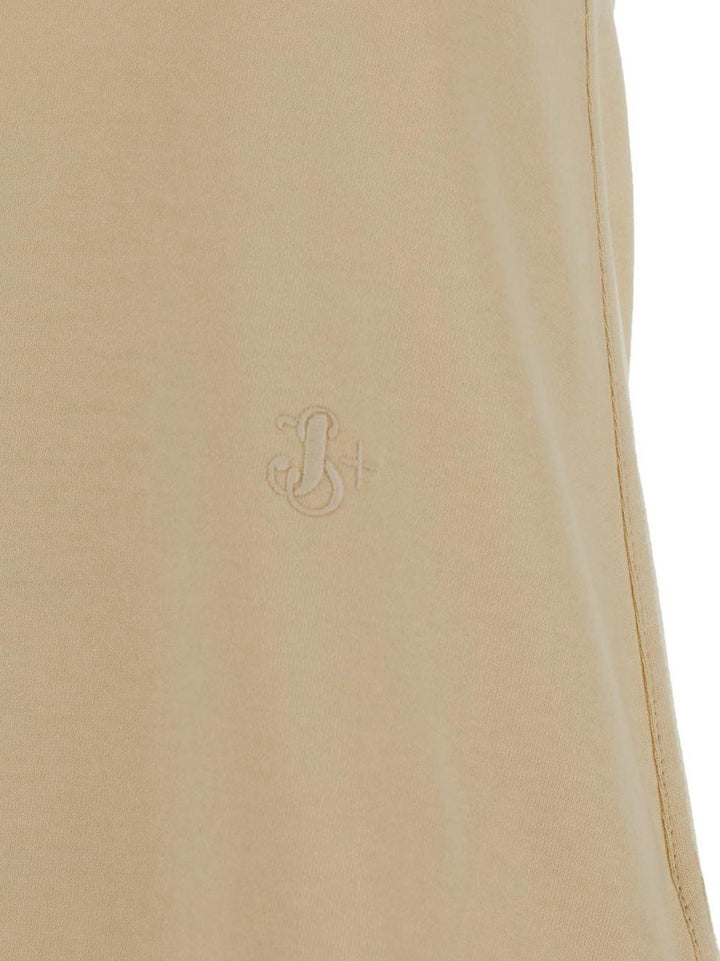 Jil Sander  Monogram-Embroidery Jersey Maxi Dress