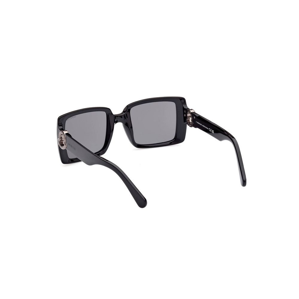 Moncler Chic Rectangular Black Lens Sunglasses