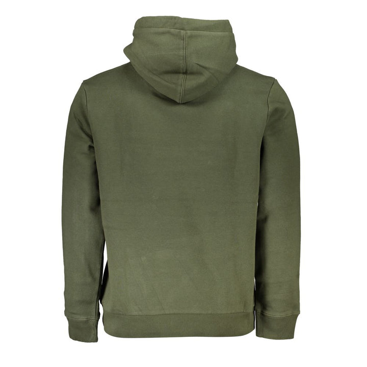 Napapijri Chic Green Hooded Half-Zip Sweater