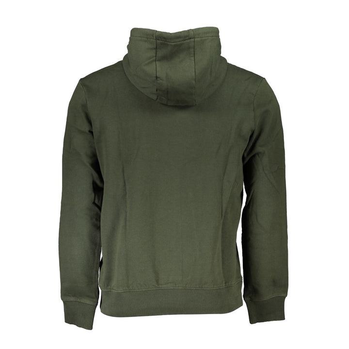 Napapijri Chic Green Fleece Hooded Sweatshirt - Regular Fit