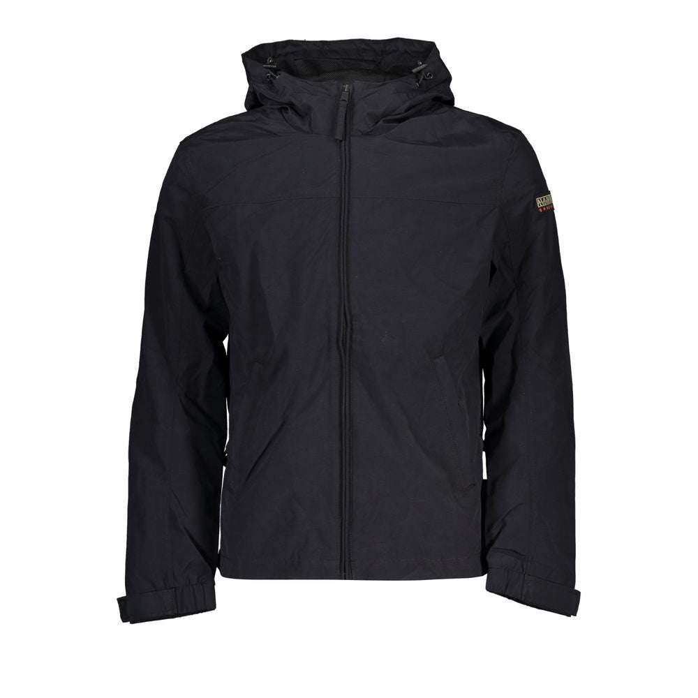 Napapijri Sporty Waterproof Hooded Jacket with Contrast Details