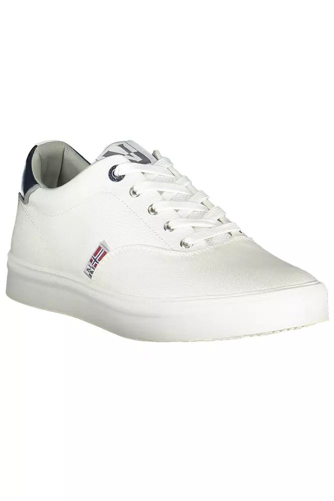 Napapijri Sleek White Sneakers with Contrasting Accents