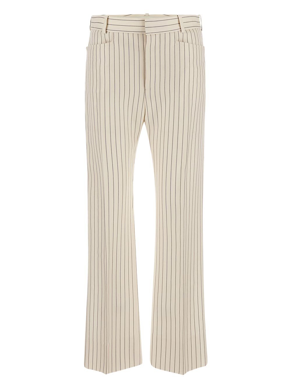 Tom Ford Striped Wool And Silk Blend "Wallis" Tailored Pants