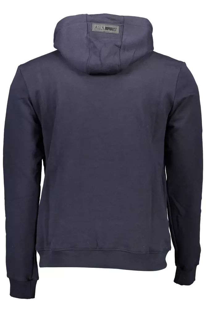 Plein Sport Electric Blue Contrast Hoodie with Logo Detail