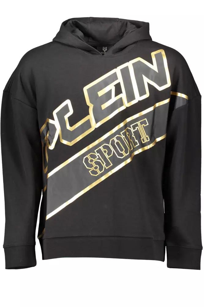 Plein Sport Sleek Hooded Sweatshirt with Signature Details