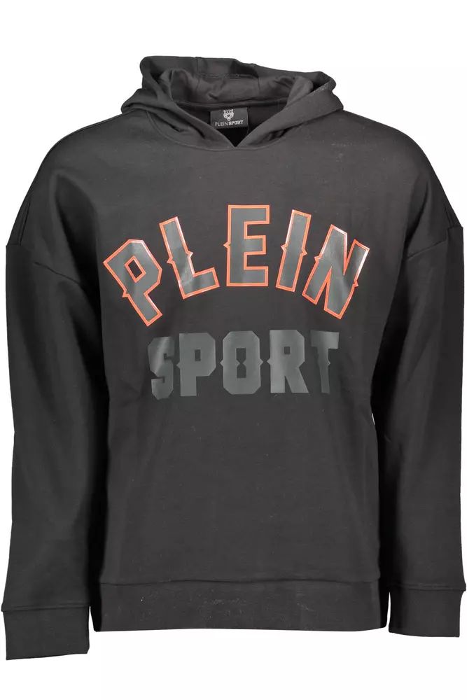 Plein Sport Sporty Chic Hooded Sweatshirt with Bold Details
