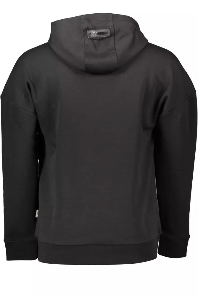 Plein Sport Sleek Hooded Sweatshirt with Signature Details