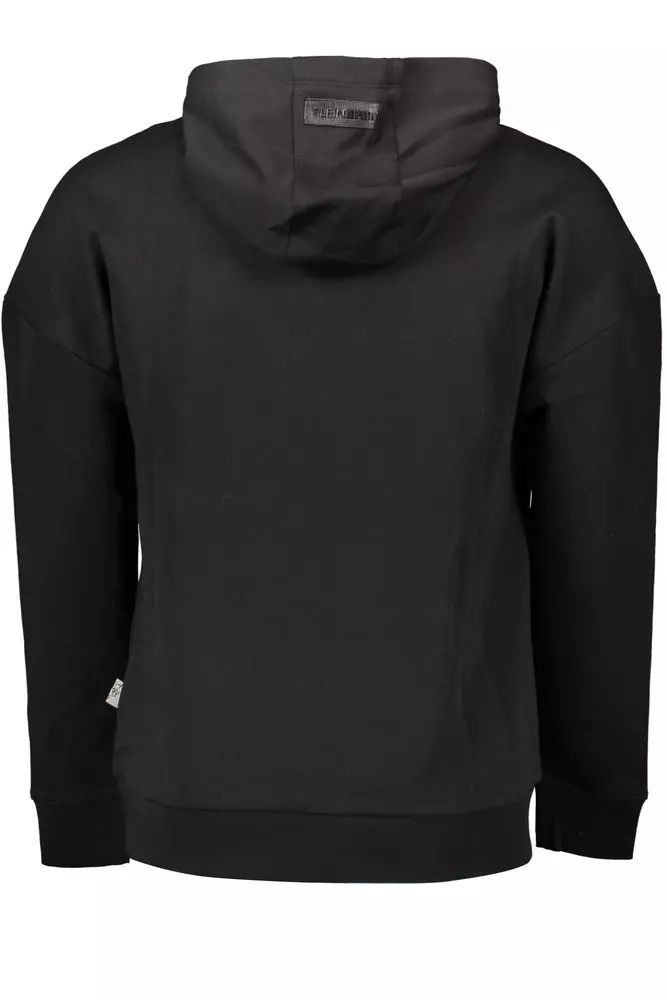 Plein Sport Sleek Hooded Sweater with Contrast Details