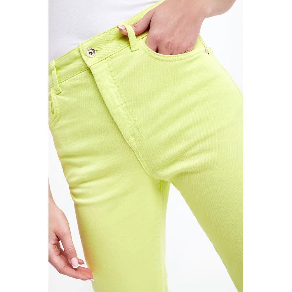 Patrizia Pepe Chic High-Waisted Lime Trousers