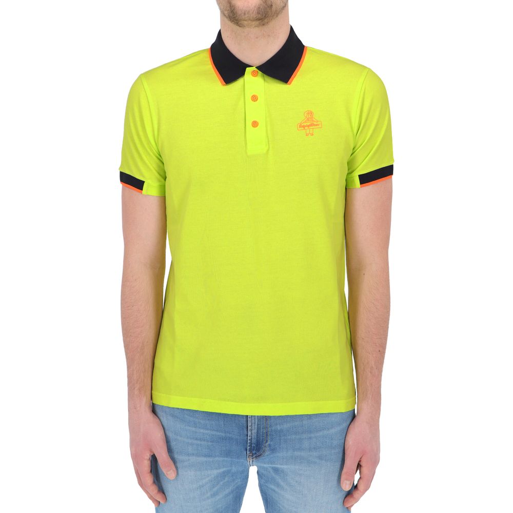 Refrigiwear Sunshine Yellow Cotton Polo with Contrast Accents