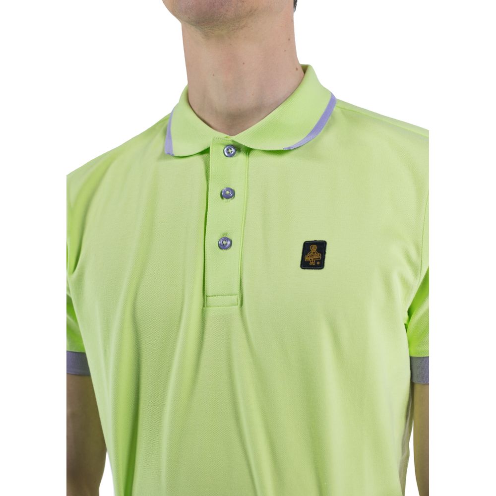 Refrigiwear Contrast Collar Cotton Polo Shirt
