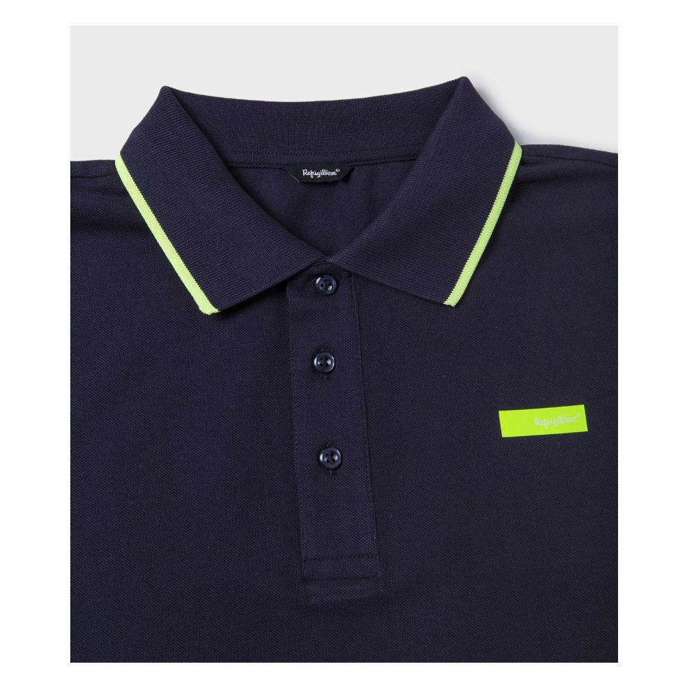 Refrigiwear Elegant Cotton Polo Shirt with Contrast Accents
