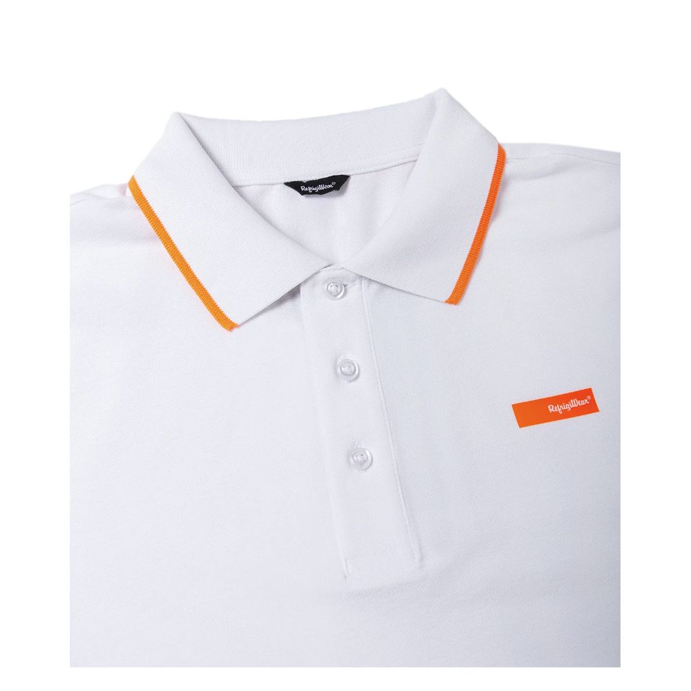 Refrigiwear Elegant Contrasting Collar Polo Shirt