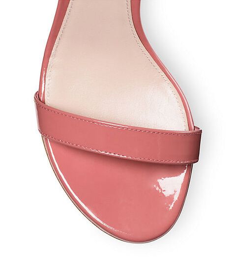 Stuart Weitzman Pink Leather Di Calfskin Sandal