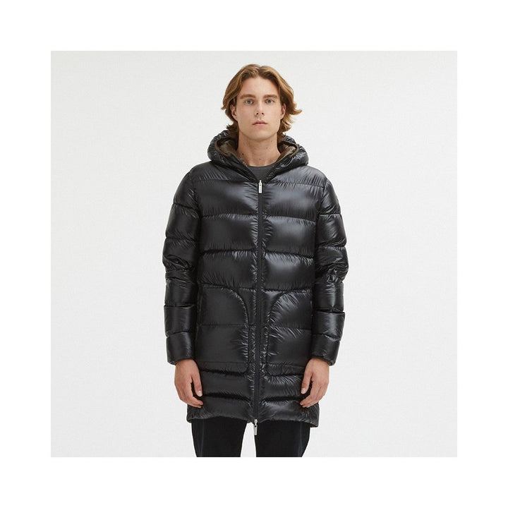 Centogrammi Reversible Hooded Feather Jacket - Dual Toned