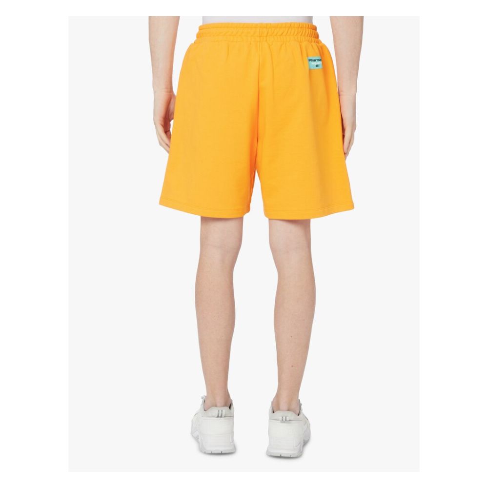 Pharmacy Industry Chic Orange Cotton Trousers with Logo Detail