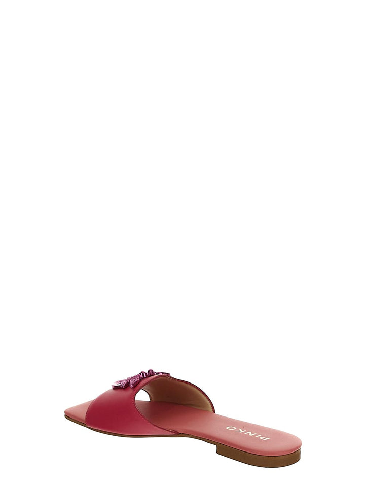 Pinko Flat Leather Slippers