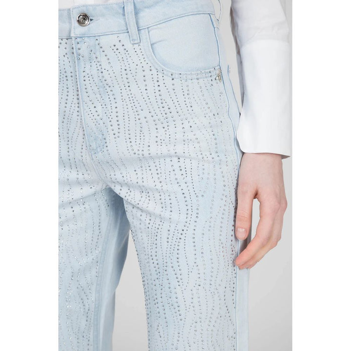 Patrizia Pepe Rhinestone Adorned Designer Jeans
