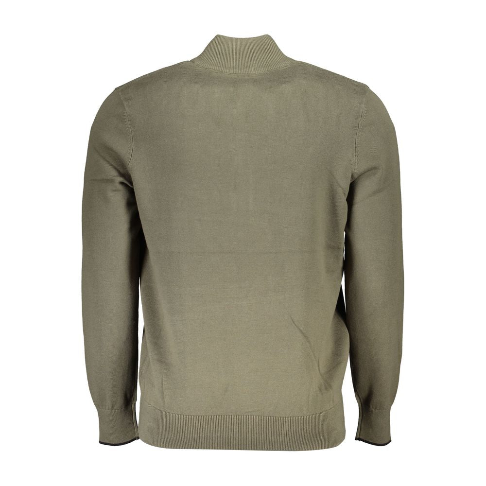 Timberland Organic Cotton Half Zip Sweater - Lush Green