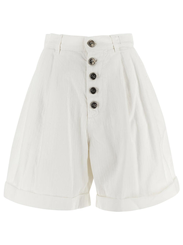 Etro Cotton Bermuda Shorts With Buttons